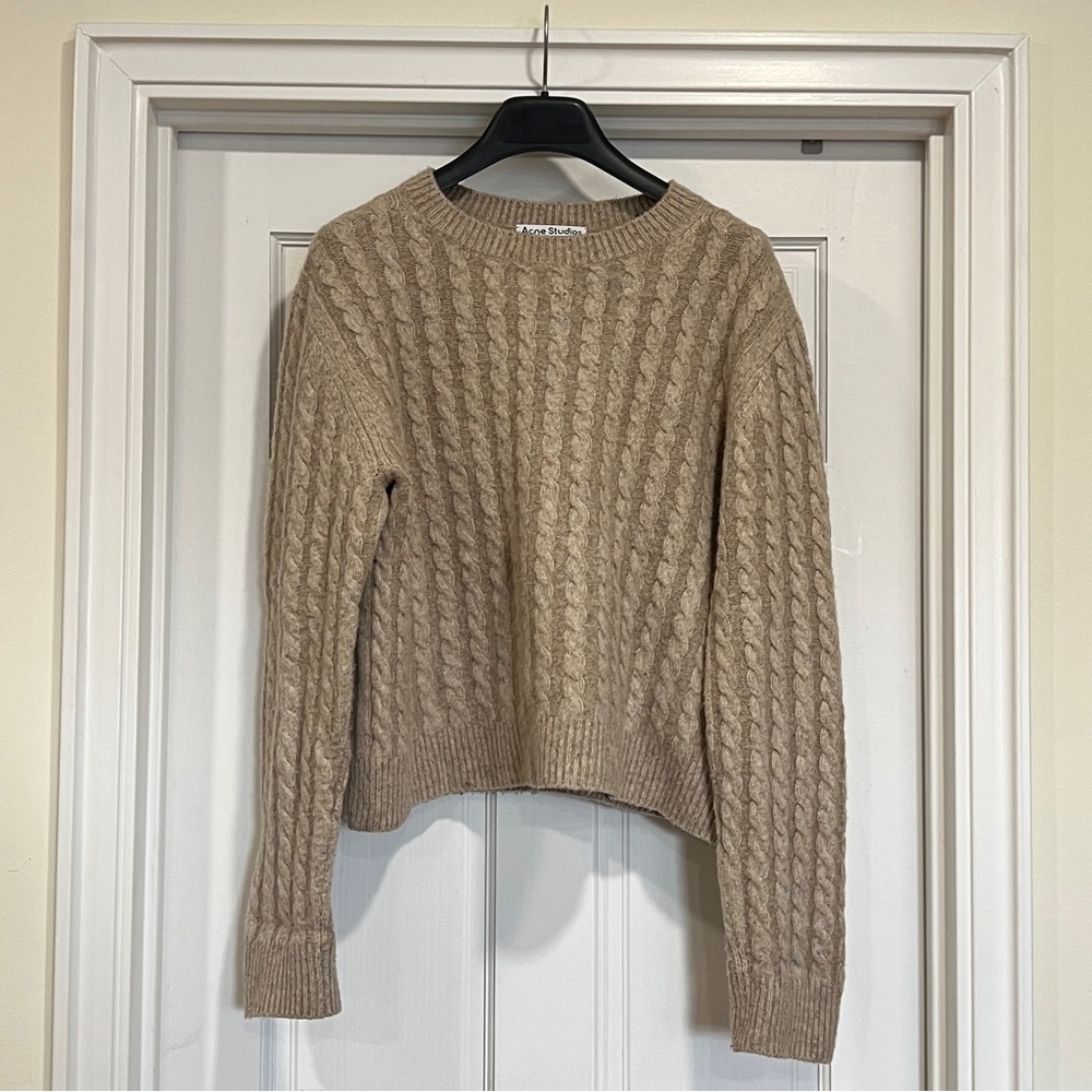 Acne Studios Grey Cashmere Blend Knit